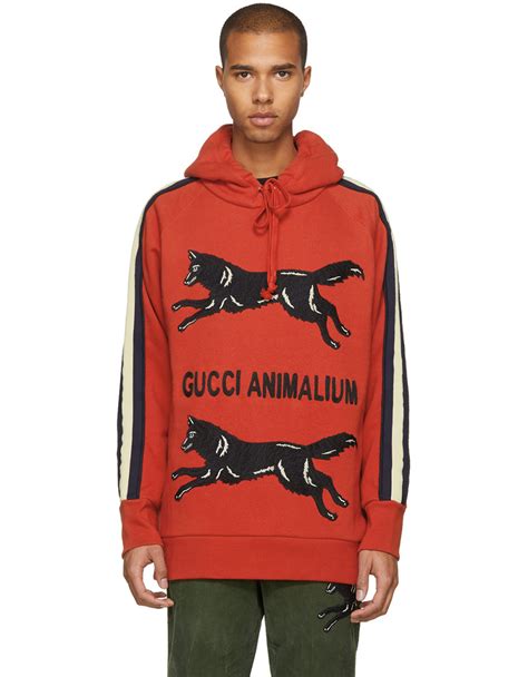 gucci red wolf sweatshirt|vintage Gucci sweatshirt for sale.